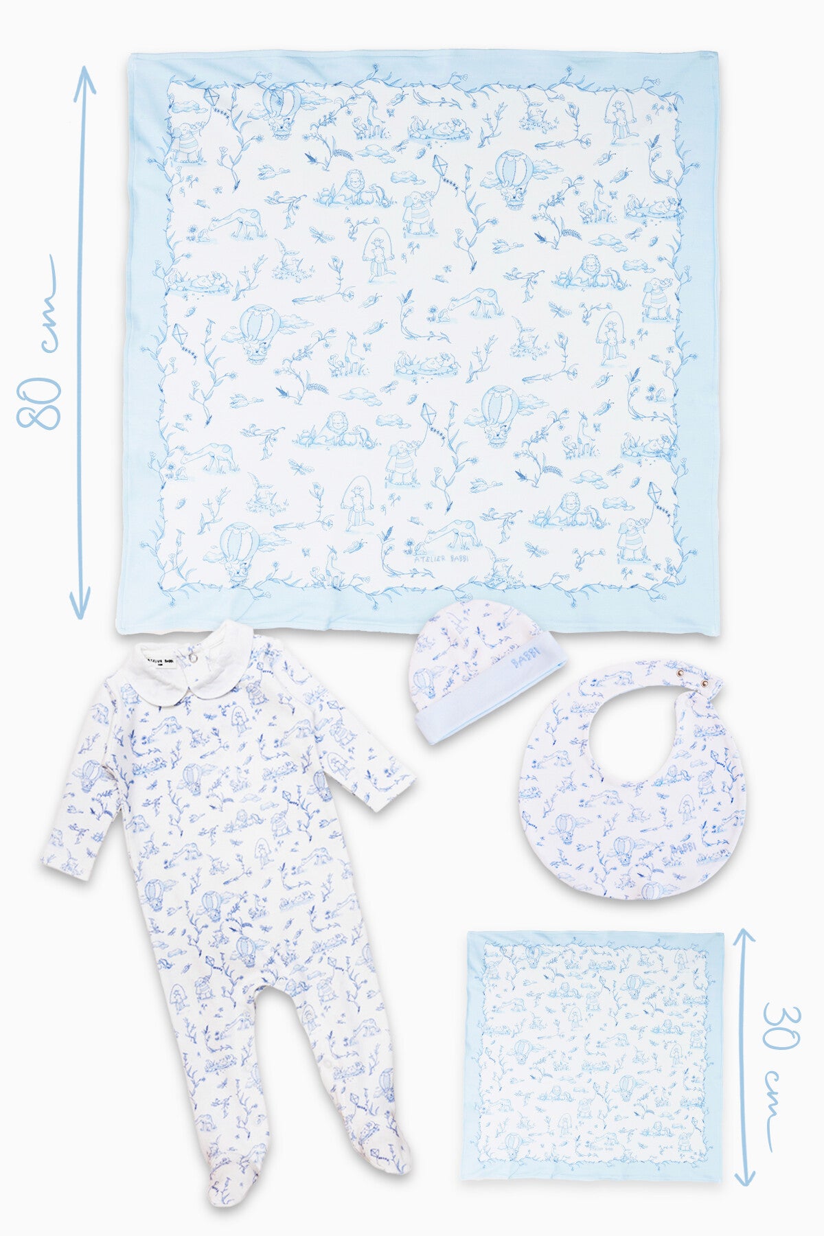 Toile De Jouy Set - Blue