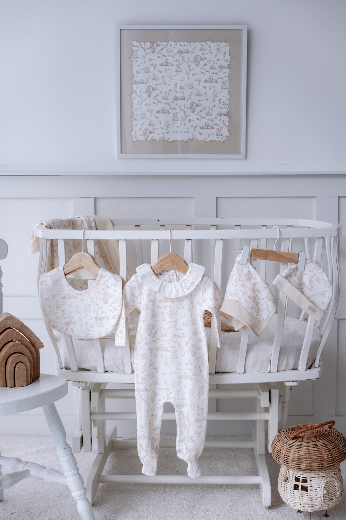 Toile De Jouy Set - Beige
